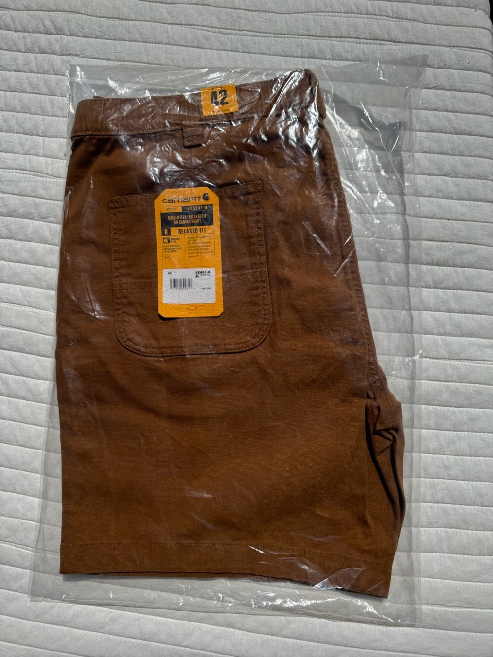 Carhartt Rugged Flex Relaxed Fit 8" Canvas Short BS5841 Men's 42